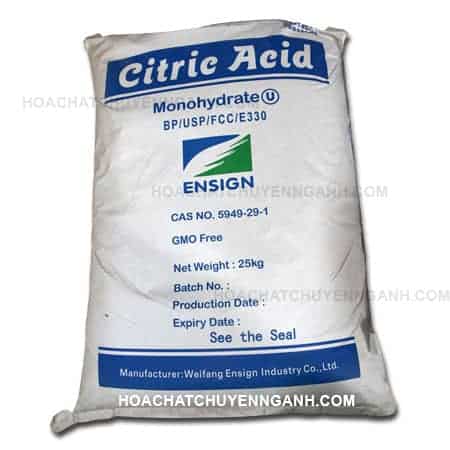 Acid Citric Monohydrate C6H8O7.H2O - Trung Quốc