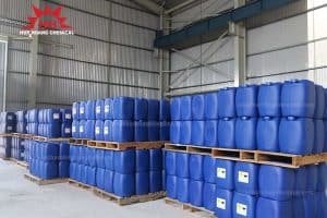 OXY GIÀ – HYDROGEN PEROXIDE H2O2 50% – HÀN QUỐC xếp trong kho hàng