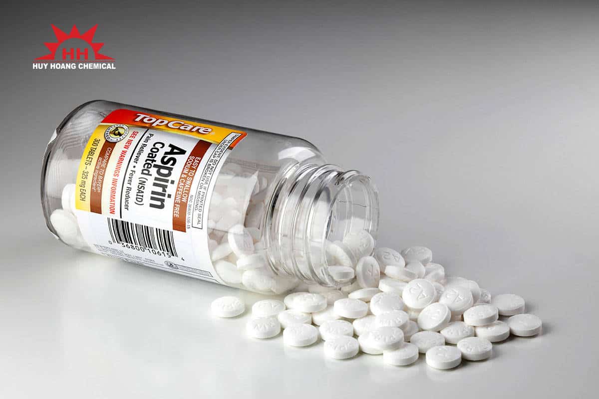 Xút - NaOH được sử dụng để điều chế thuốc aspirin